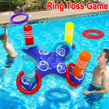 Anneau de piscine gonflable pour enfants, jeu de lancer, virole, famille, jeux interactifs, extérieur, plage, été, jouet amusant