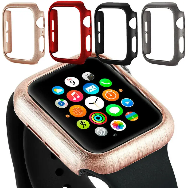 Часы чехол защитный Экран защита для наручных часов Apple Watch 40 мм 44 42 38 версия iWatch