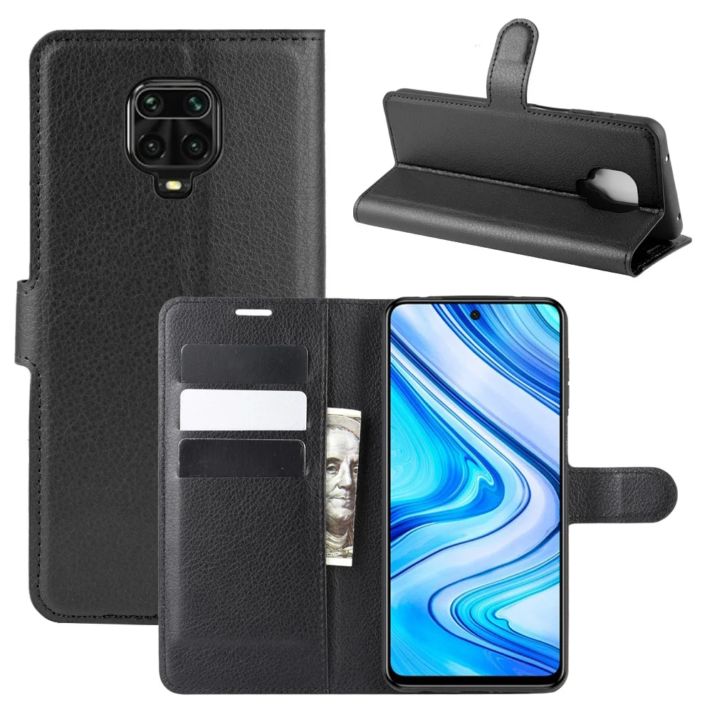 Роскошный чехол-книжка из искусственной кожи для Redmi Note 9 9s Pro Max футляр карт задняя