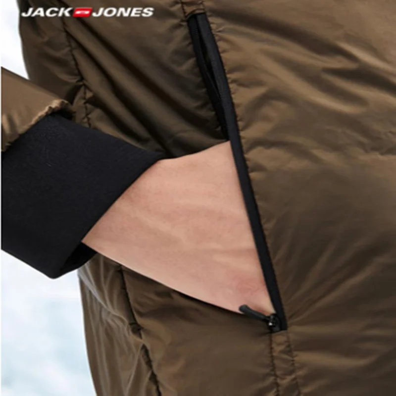 Мужской пуховик JackJones Мужская зимняя бейсбольная куртка с тепловым воротником C | 218412510