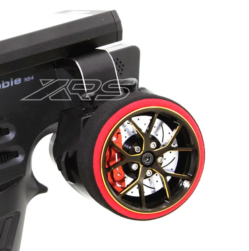 

Пульт дистанционного управления XRSRACING flysky Noble NB4 с дистанционным управлением, модель ручного колеса для дискового тормоза, цвет черный/золотой
