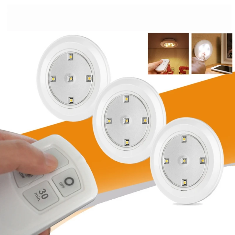 Светодиодный ночник с регулируемой яркостью для шкафа сенсорный светильник