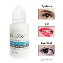 1/2 Oz. Нажмите на изображение для просмотра в полный размер Перманентный макияж Пигмент для микроблейдинга чернила татуировки бровей стойкая помада цвет для тату бодиарта(светло-белый