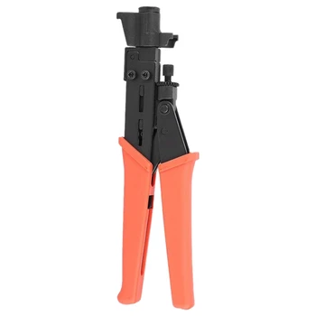 

Coaxial Cable Crimper, HLT-548B Compression Crimping Pliers, -5/-7 F Type Coaxial Connector Crimper Tool Made of A3 Steel