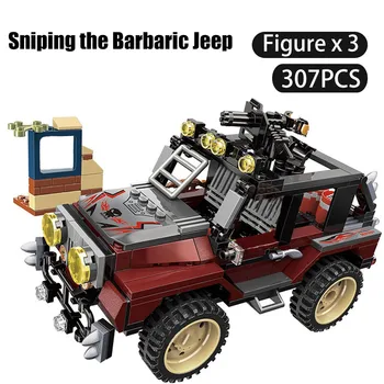 

307PCS 3203 City Vehicle Series Sniper savage jeep Thunder mission Building Blocks DIY figures Bricks for Children's Gift Toys