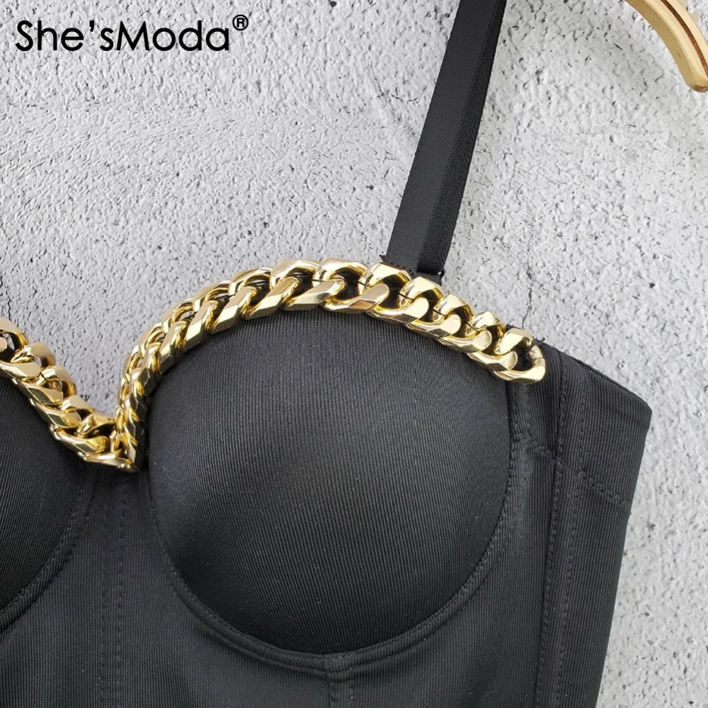 metal chain bustier corset (4)