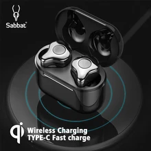 Sabbat E12 ультра HiFi Звук Tws Bluetooth наушники 5,0 Беспроводная зарядка atpx беспроводные наушники водонепроницаемый чехол для быстрой зарядки