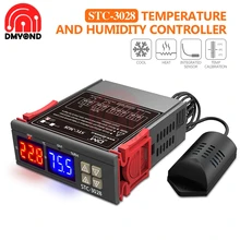 STC-3028 интеллектуальный цифровой регулятор температуры и влажности 110 V-220 V домашний холодильник термостат гигрометр термометр