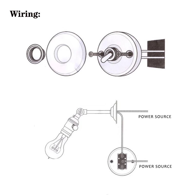 cerâmica lâmpada parede 1 way 2 way luz interruptor criativo