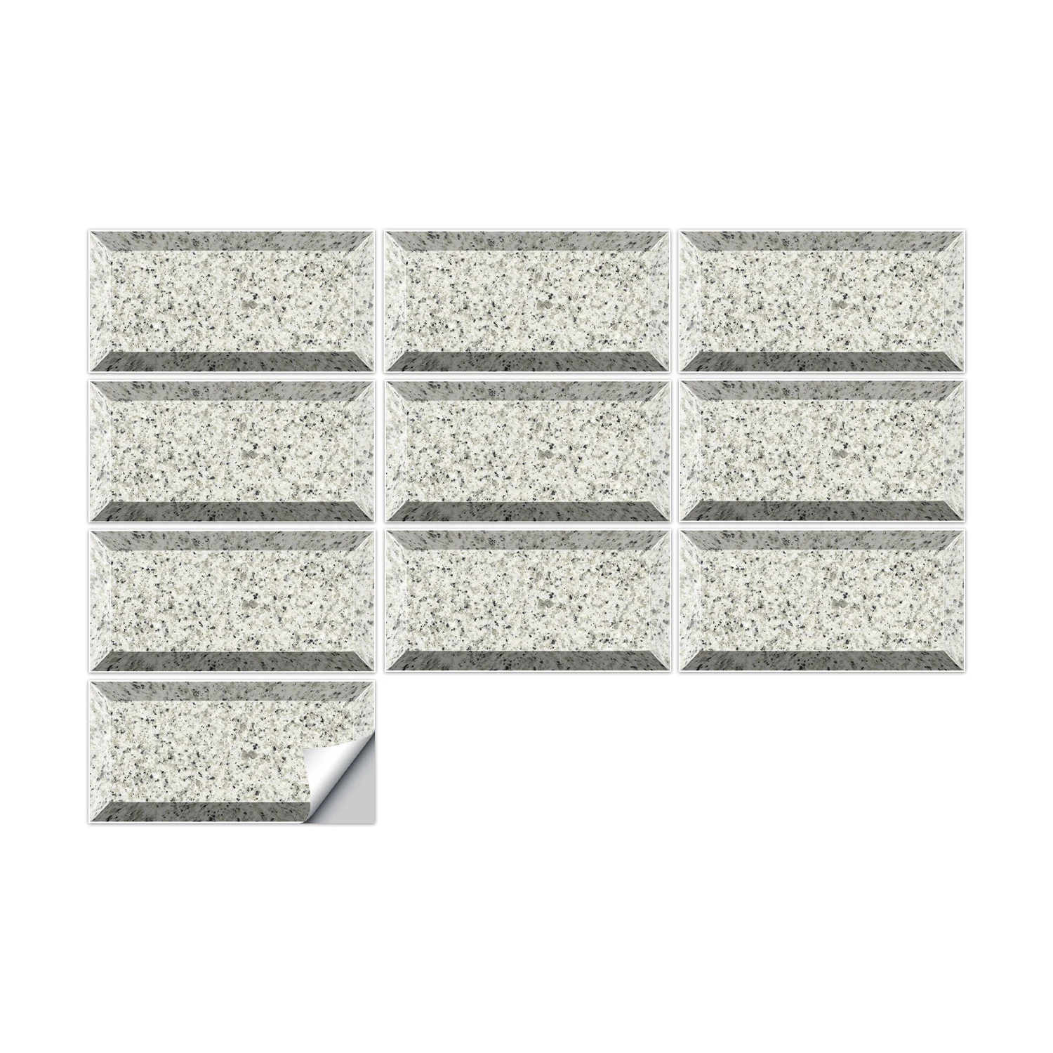 Motivo floreale - Piastrelle 3D autoadesive per pareti - Pannelli in PVC e vinile - Piastrelle per cucina e