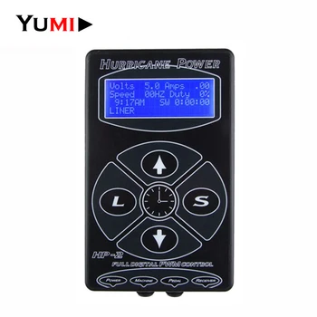 

1 Set Professional Black HP-2 Hurricane Tattoo Digital Dual LCD Display Power Supply Tattoo Supplies Set Accessories