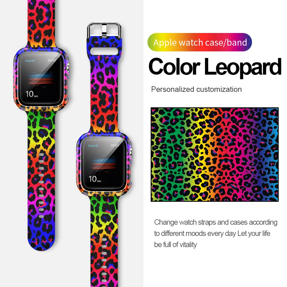 Silicone Strap+Cover for Apple Watch Bands 44mm 40mm 42mm 38mm Screen Protector, Glass+Silicone Wristband Strap for iwatch 2 in1 Silicone Strap+Cover for Apple Watch Bands 44mm 40mm 42mm 38mm Screen Protector, Glass+Silicone Wristband Strap for iwatch 2 in1