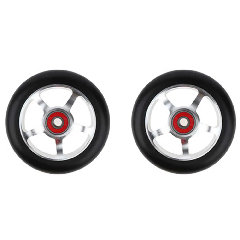 1pcs 100mm Replacement Push/Kick/Stunt Scooter Wheels with Bearings & Bushings Scooter Parts Accessories