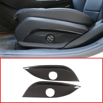 

2Pcs Carbon Fiber Seat Adjust Switch Cover Panel Trim For Mercedes Benz GLC/CLS/E/C Class W205 W212 W213 2018 Car Accessories