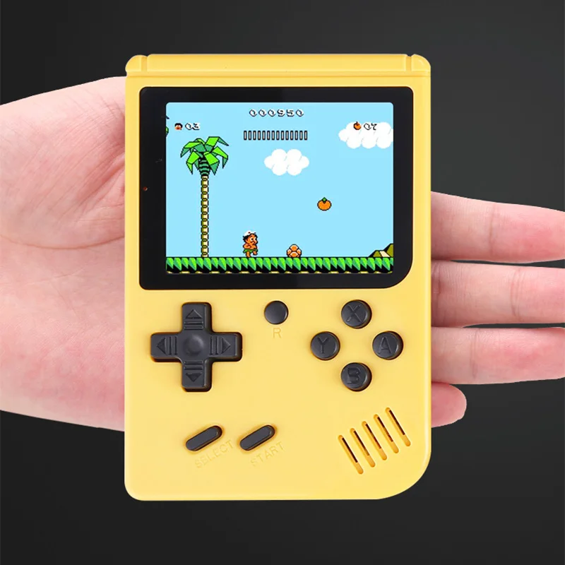 Pocket Game Console 3.0inch Color LCD Display Handheld Kids Game Player Built-in 500games