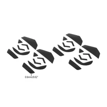 4 sets 0.6mm Mouse Skates Mouse Stickers Pad for ogitech G502 Mouse M3GD