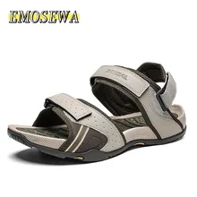 Новинка; Летние Стильные высококачественные пляжные повседневные мужские сандалии; дышащая обувь для мужчин; брендовая удобная обувь высокого качества; размеры 39-46