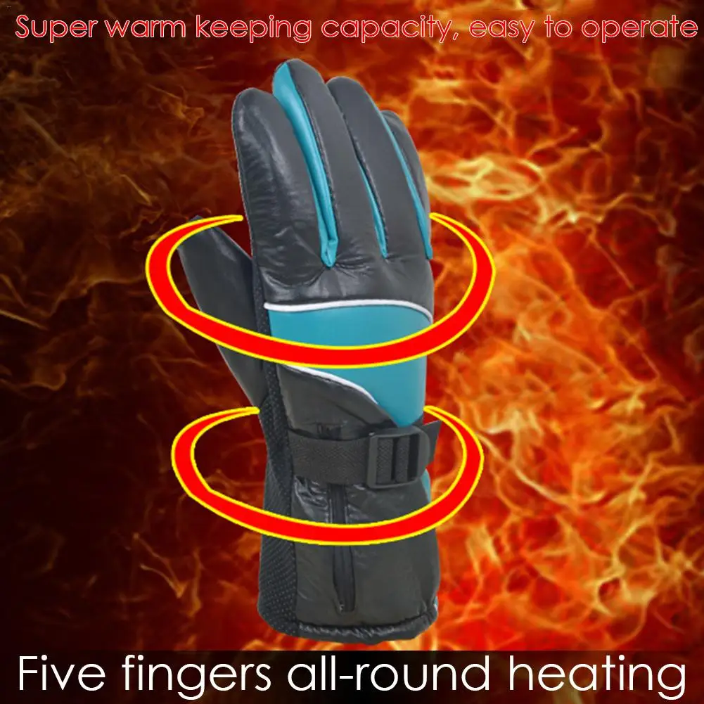 Зимние электрические перчатки для зарядки мотоцикла теплые/coldproof 12V электрические нагревательные мужские перчатки мужские и женские