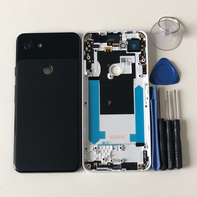 M& Sen для 5," Google Pixel 3a чехол для задней батареи+ Боковая кнопка громкости питания+ стеклянная линза_ вспышка+ Инструменты