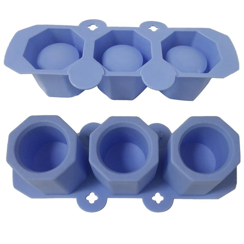 2 Pcs Set Flowerpot Silicone Mold 3 in 1 DIY Cement Pot Making Manual Clay Craft Concrete Bottle Home | Дом и сад