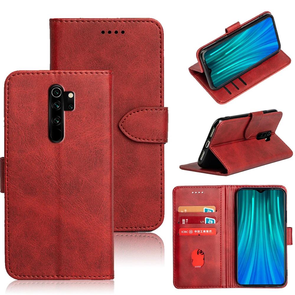 SRHE чехол для Xiaomi Redmi Note 8 Pro Чехол книжка роскошный кожаный мягкий силиконовый