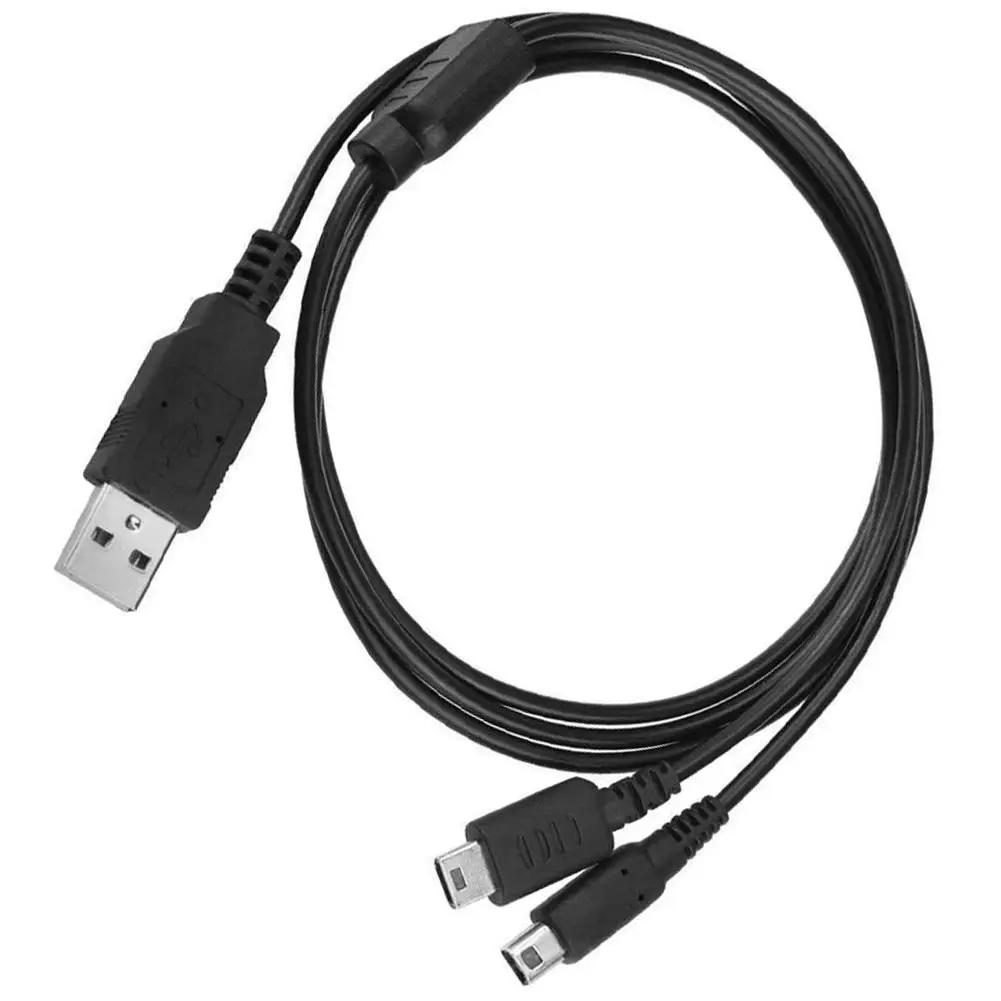 Кабель для зарядки игровой 2 в 1 USB кабель шнур Nintendo 3DS Lite DSI DSL 3DSXL консоли мобильный