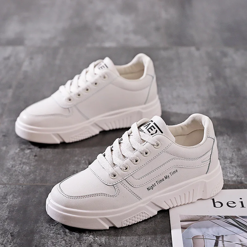 

Shoe Women's 2019 New Style INS Sports Versatile Korean-style Students White Shoes Autumn Flat Online Celebrity Sneakers Trendy