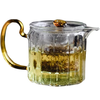 

Hand Made Filter Tea Pot Glass Heat Resistant Japanese Tea Set Electric Ceramic Stove Tetera Vintage Daily Necessities EF50TP