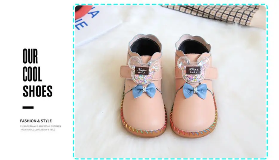 Детские ботинки для девочек; модные милые Kawaill с героями мультфильмов; детская зимняя обувь; детская обувь для маленьких девочек; ботинки для младенцев