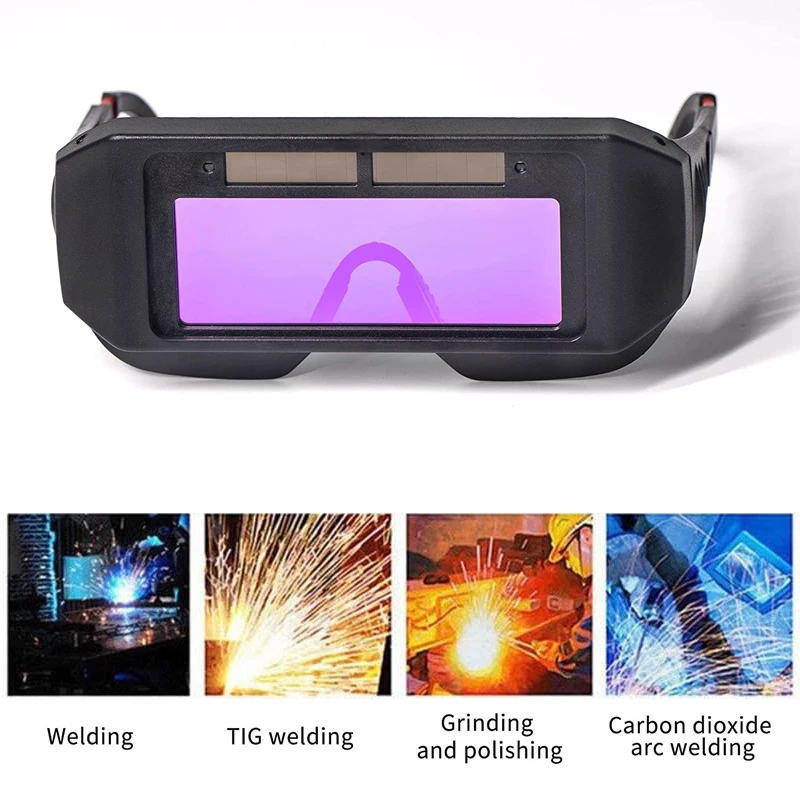 welding rod types Solar Auto Darkening Welding Helmets Automatic Light Change Auto Darkening Anti-eyes Shied Goggle Glasses for Eyes Glasses fibre metal welding helmet