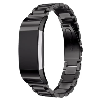 

Luxury Replacement Stainless Steel Watch Band Strap For Fitbit Charge 2, Black