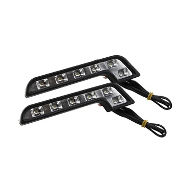 

2pcs Car L-Type Daytime Running Light 12 Led Lamp Bead Driving Lights For Mercedes-Benz