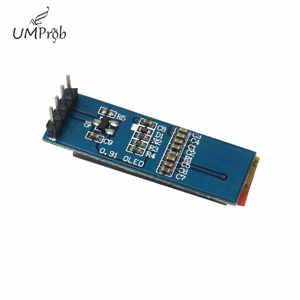 0 91 дюйма 128x32 IIC I2C белый/синий OLED ЖК дисплей DIY модуль SSD1306 Драйвер IC DC 3 В 5 для