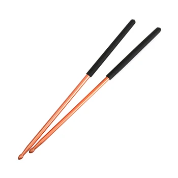 

1pair 5A Aluminium Alloy Beginner Non Slip Handle Practicing Strength Professional Drum Stick Easy Grip Smooth Anti Rust