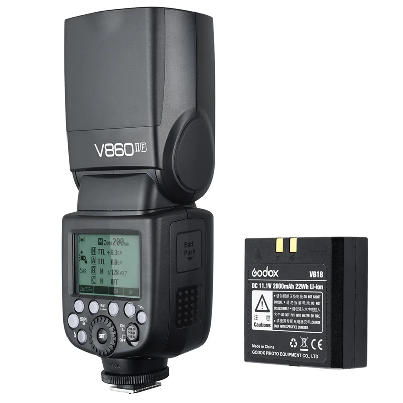Godox V860II-C V860IIC Speedlite GN60 HSS 1/8000s TTL Flash Light +Xpro-C Wireless Trigger Transmitter for Canon 5D 7D 6D | Электроника