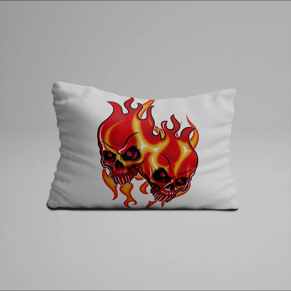 Комплект постельного белья Angry Skull, реалистичный Комплект постельного белья с изображением пламени, роскошный пододеяльник с изображением сахарного черепа, Комплект постельного белья для близнецов