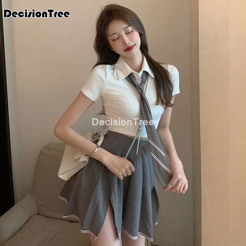 21日本韓国学校の制服セクシーなかわいい女性ガールセーラースーツjk学生服セットトップス スカート日本のコスプレ制服 School Uniforms Aliexpress