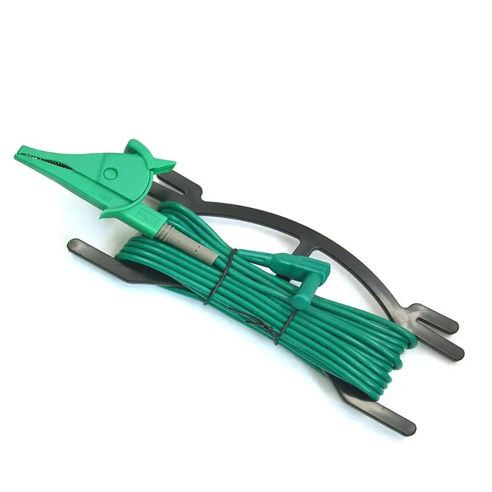

ZIBOO-Test Lead for Earth Ground Resistance Tester Meter, Green ,5 M for UNI-T UT522