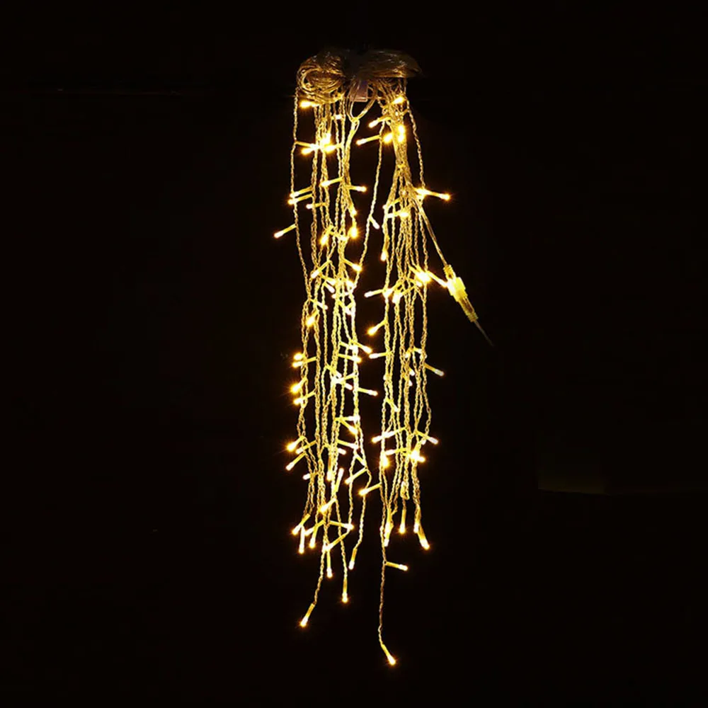 Светодиодный светильник для занавесок в виде сосульки, сказочный светильник в виде сосульки, IP44 светодиодный гирлянда на Рождество, для свадебной вечеринки, для окна, для улицы, светильник-гирлянда, Декор, F820
