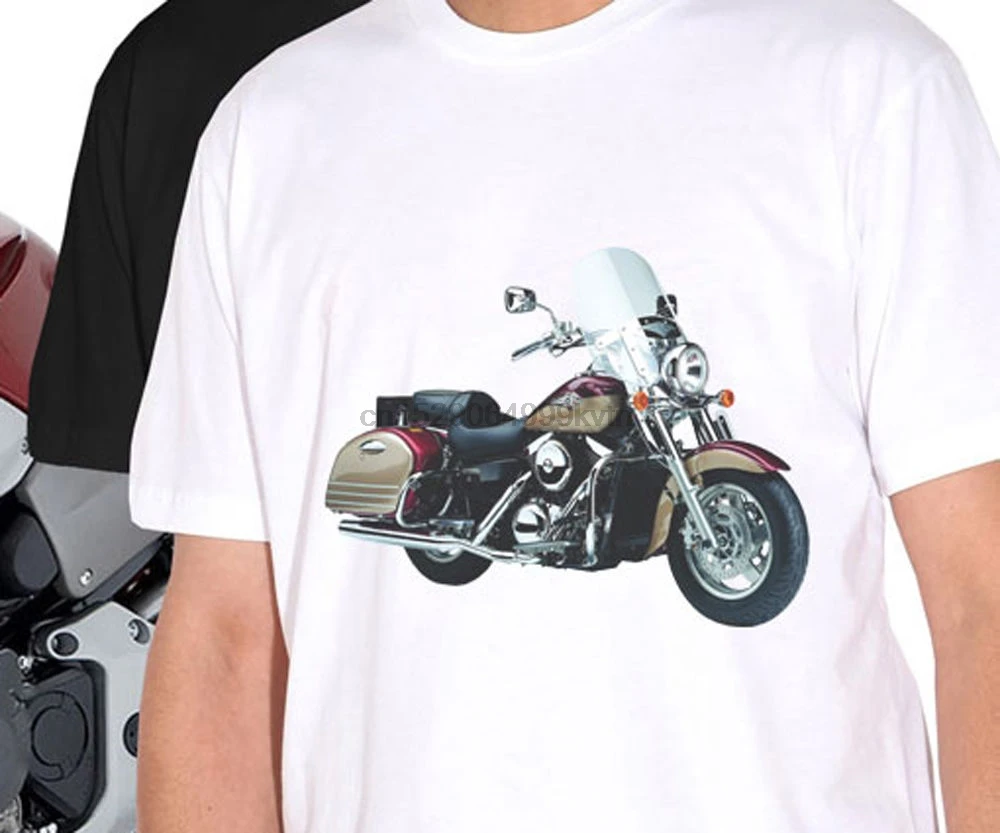 Рубашка Kawa. VN 1500 Classic Tourer (2) Gr. Новая футболка 2019 Футболка мужская хип хоп брендовая
