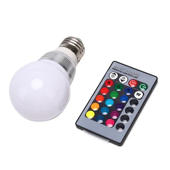 

RGB Colour Changing E27 RGB LED Bulb LED Lamp Light Spot Bulb IR Remote Control Home Living Room Party Decoration