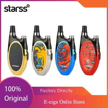 

Original Starss Romeo Pod System Kit 1200mah Battery & 2ml Pod & 4 RGB Colorful LED E-cig Vape Pod kit vs Drag Nano / Vinci Kit