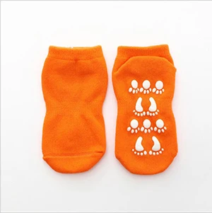 I2u/ Детские хлопковые нескользящие носки с батутом нескользящие спортивные носки детские носки для игр, 14 см, 10 пар в комплекте - Цвет: color 6