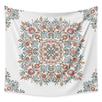

Hippie Wall Tapestry Mandala Bohemian Decor Floral Wall Hanging Tapestry Wall Cloth Fabric Mandala Boho Wall Carpe