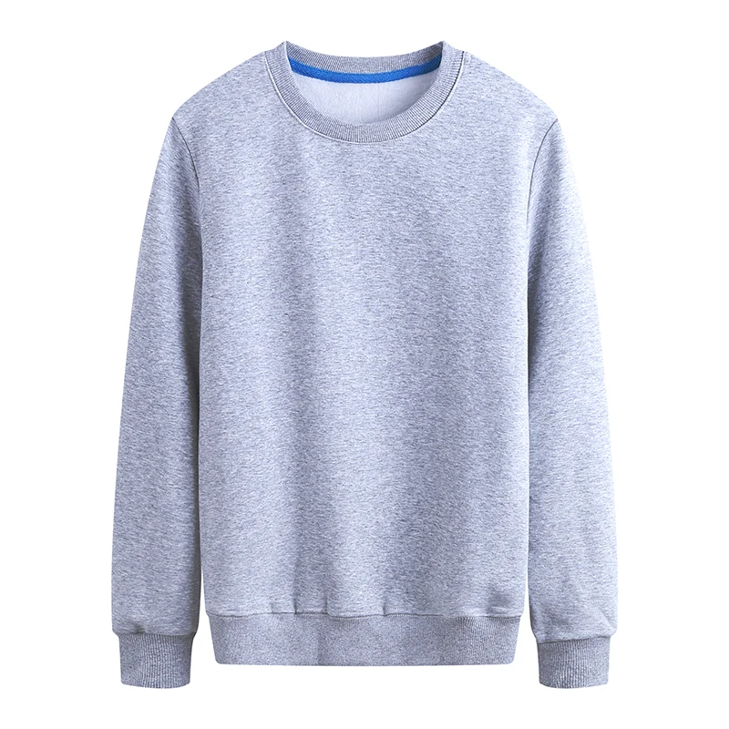 YOTEE трендовый худи свитшоты осень зима круглый вырез на заказ длинный рукав женская и мужская Спортивная рубашка - Цвет: gray
