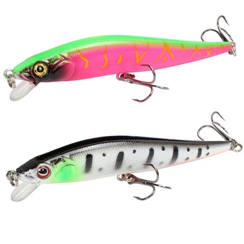 HOT SALE ❤️ Floating Minnow Fishing Lure Wobbler Hard Artificial Bait 10.5cm 10g 3D Eyes Quality Trolling Carp Pike Pesca Fishing Tackle - discount item 31% OFF Sports & Entertainment