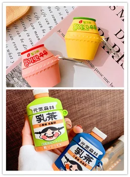 

Cute Cartoon Wireless Bluetooth Case For Apple Airpods Earphone Silicone Headphones Cases For Airpods 2 Protective soft Cover