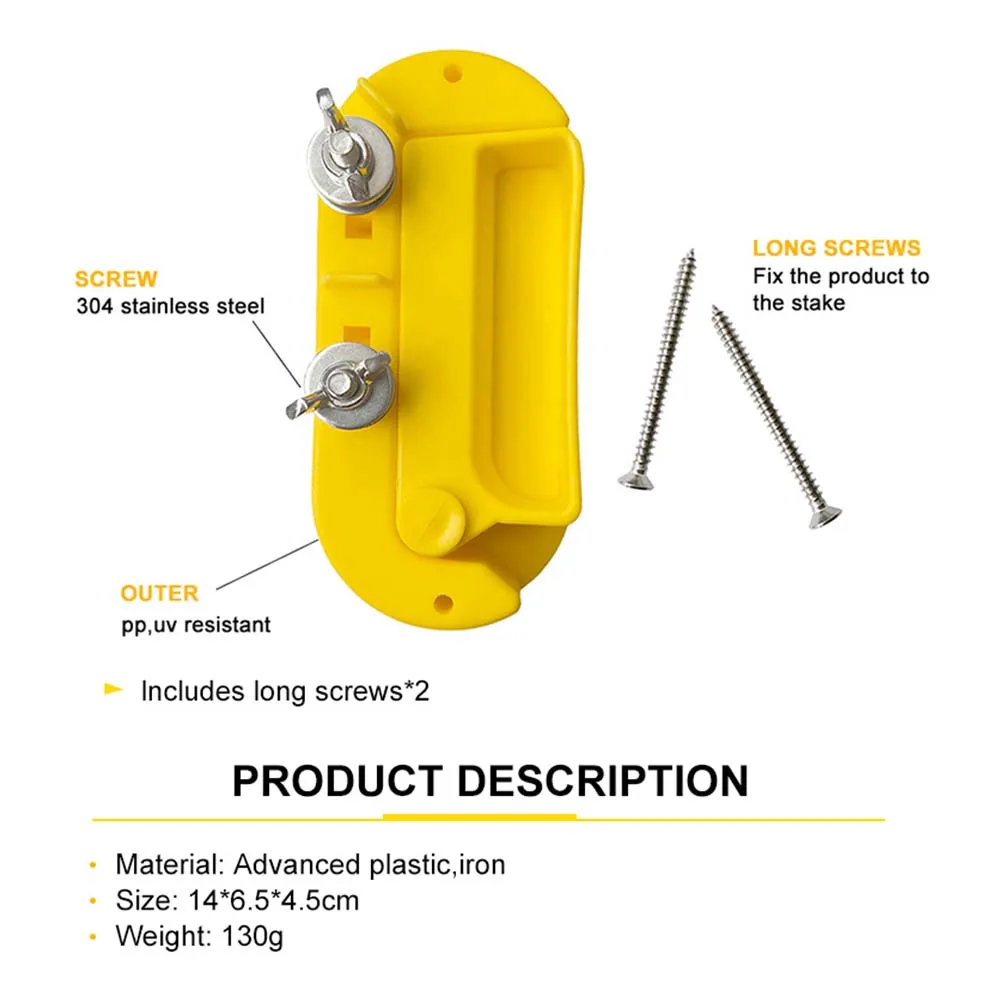 Cut off switch Electric fence switch of plastic Single Pole-yellow