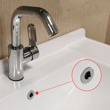 Metal Sink Hole Overflow Ring Wash basin Decorative Insert  cover copper Round Ceramic Pots Drainage device Hardware