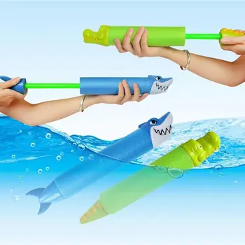 

1pcs Summer Sponge Water Gun Outdoor Toy Cartoon Shark Water Outdoor Children Toy Gun Sprayer Pumping Water N7F9